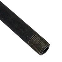 Pipe Nipple, 1/8" NPT, 3-1/2" Length, Black Steel - Image 2