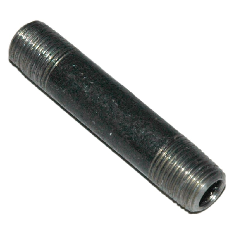 Pipe Nipple, 1/8″ NPT, 2″ Length, Black Steel