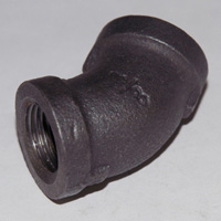 Elbow, Street, 45 Degree, 1-1/4" NPT, Galvanized Steel