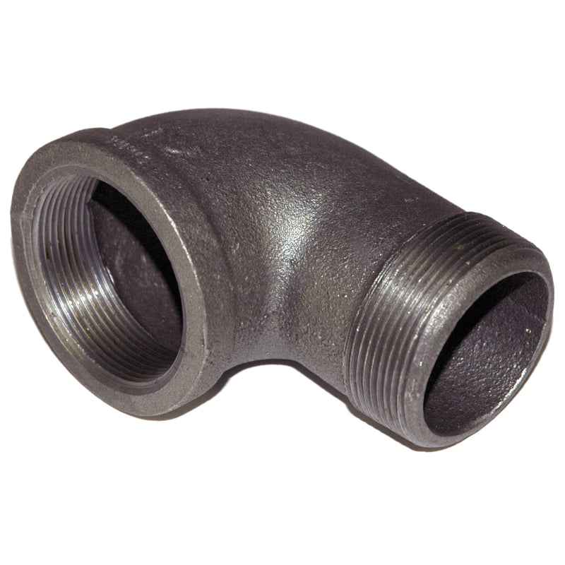 Elbow, Street, 90 Degree, 1/2″ NPT, Black Steel
