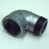 Elbow, Street, 90 Degree, 1-1/2″ NPT, Galvanized Steel