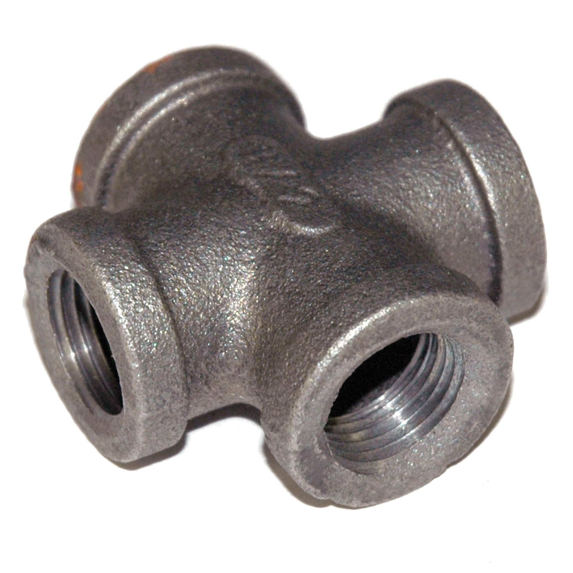 Cross, 1-1/2" NPT, Black Steel. - Image 1