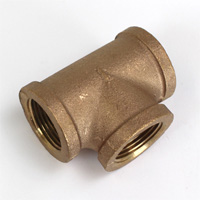 Tee, 1/8″ NPT, Bronze.
