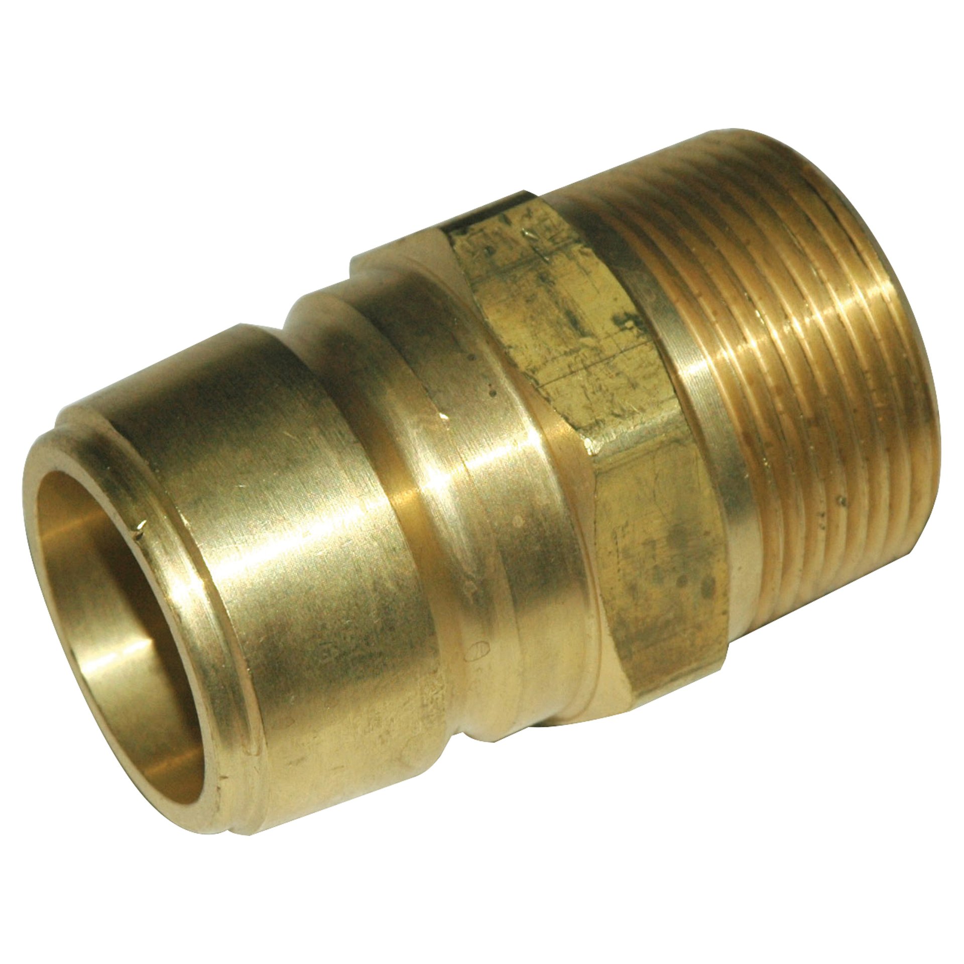 Plug, ST Series, 1-1/4" Body, 1-1/4"-115 Male NPT, Brass - Image 1