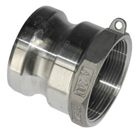 Cam & Groove Coupling, Type A 1-1/4″ Stainless Steel, Male Adapter x Female NPT Thread