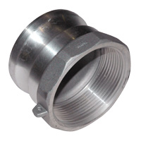 Cam & Groove Coupling, Type A 3" Aluminum, Male Adapter x Female NPT Thread