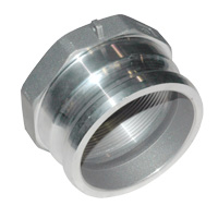 Cam & Groove Coupling, Type A 4" Aluminum, Male Adapter x Female NPT Thread - Image 2