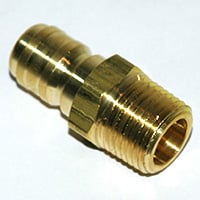 Plug, ST Series, 1/2" Body, 1/2"-14 Male NPT Brass