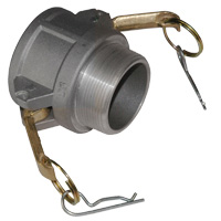 Cam & Groove Coupling, Type B 1-1/4″ Aluminum, Female Coupler x Male NPT Thread