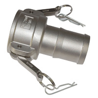 Cam & Groove Coupling, Type B 4″ Aluminum, Female Coupler x Male NPT Thread