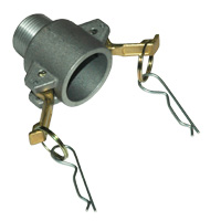 Cam & Groove Coupling, Type B 1" Aluminum, Female Coupler x Male NPT Thread - Image 2