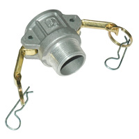 Cam & Groove Coupling, Type B 1-1/4" Aluminum, Female Coupler x Male NPT Thread - Image 2