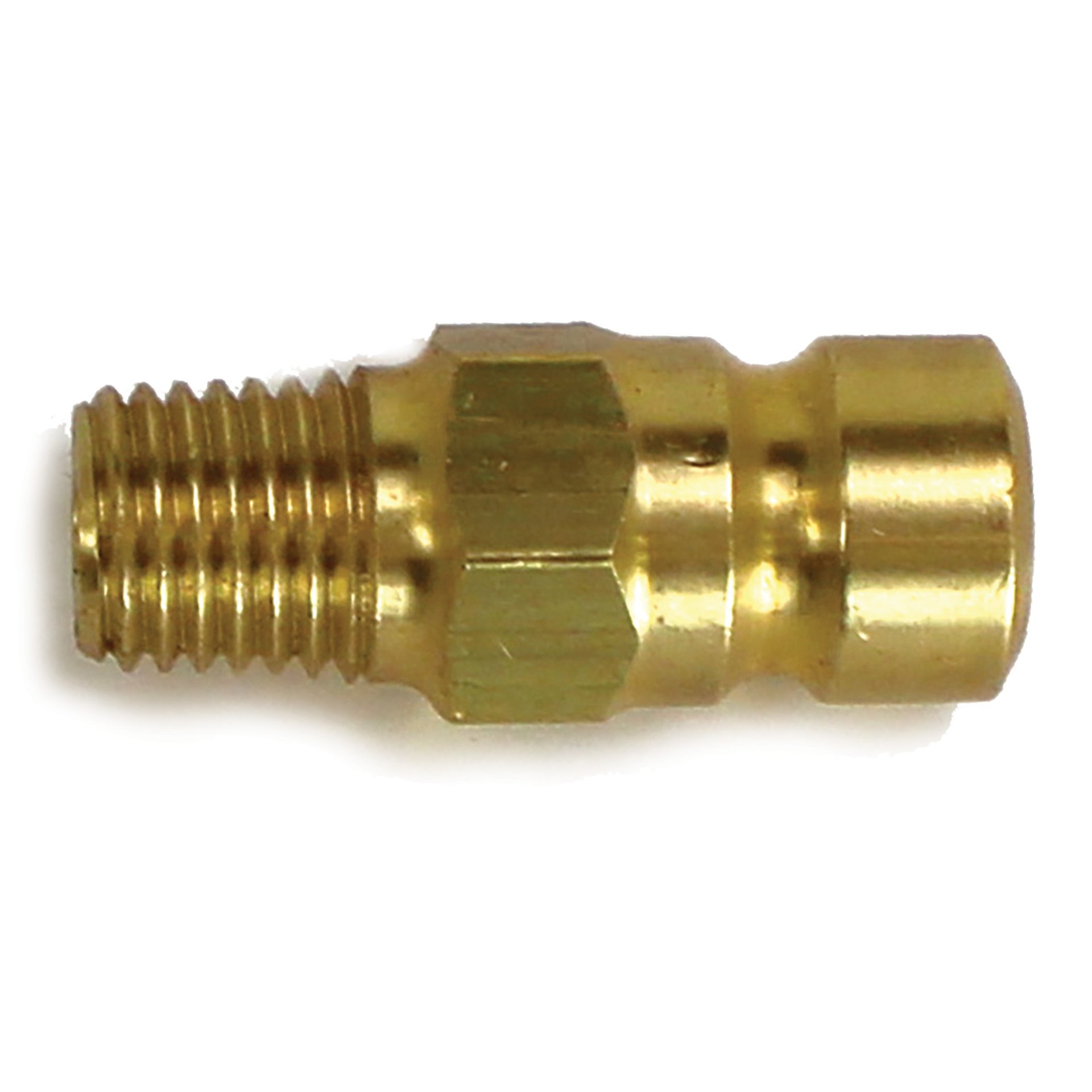 Plug, Water, 200 Series, 1/4" Passage, 1/16" NPT Male, Brass - Image 1