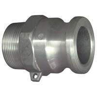 Cam & Groove Coupling, Type F 6" Brass, Male Adapter x Male NPT Thread - Image 1