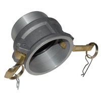 Cam & Groove Coupling, Type B 3" Aluminum, Female Coupler x Male NPT Thread - Image 2