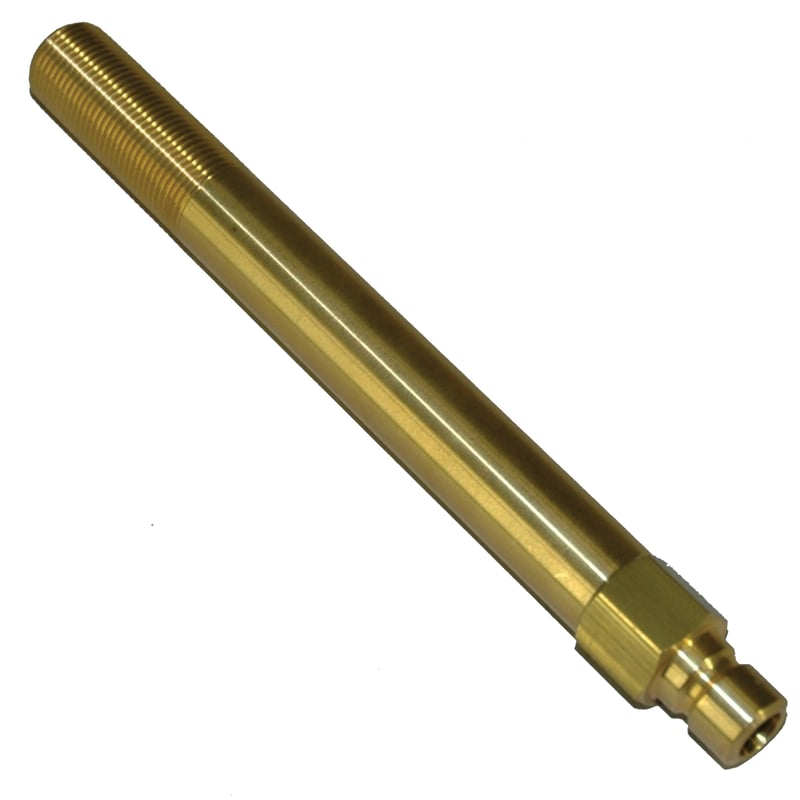 Plug, Water Extension, 300 Series, 3/8" Passage, 7" Length, 3/8" NPT, Brass