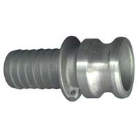 Cam & Groove Coupling, Type E 1" Aluminum, Male Adapter x Hose Shank - Image 1