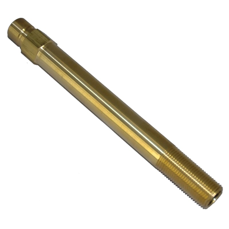 Plug, Water Extension, 500 Series, 1/2" Passage, 8.5" Length, 1/2" NPT, Brass