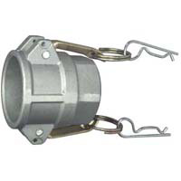 Cam & Groove Coupling, Type C 1-1/2" Stainless Steel, Female Coupler x Hose Shank - Image 1