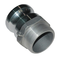 Cam & Groove Coupling, Type F 2″ Aluminum, Male Adapter x Male NPT Thread