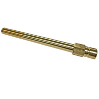 Plug, Water Extension, 500 Series, 1/2" Passage, 8.5" Length, 3/8" NPT, Brass - Image 1