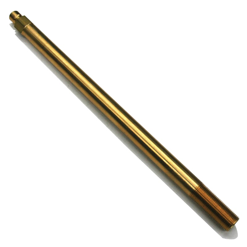 Plug, Water Extension, 300 Series, 3/8″ Passage, 13″ Length, 3/8″ NPT, Brass