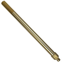 Plug, Water Extension, 300 Series, 3/8″ Passage, 13″ Length, 1/2″ NPT, Brass
