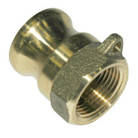 Cam & Groove Coupling, Type A 3/4" Brass, Male Adapter x Female NPT Thread - Image 2