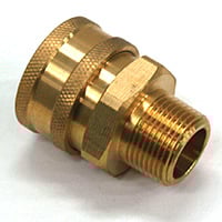 Coupler, ST Series, 3/4″ Body, 3/4″-14 Male NPT, Brass