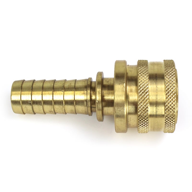 Coupler, ST Series, 3/4″ Body, 3/4″ Hose Barb, Straight Brass