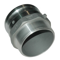 Cam & Groove Coupling, Type F 4″ Aluminum, Male Adapter x Male NPT Thread