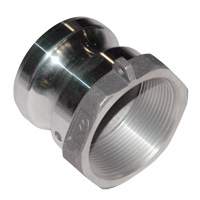 Cam & Groove Coupling, Type A 2" Aluminum, Male Adapter x Female NPT Thread - Image 2