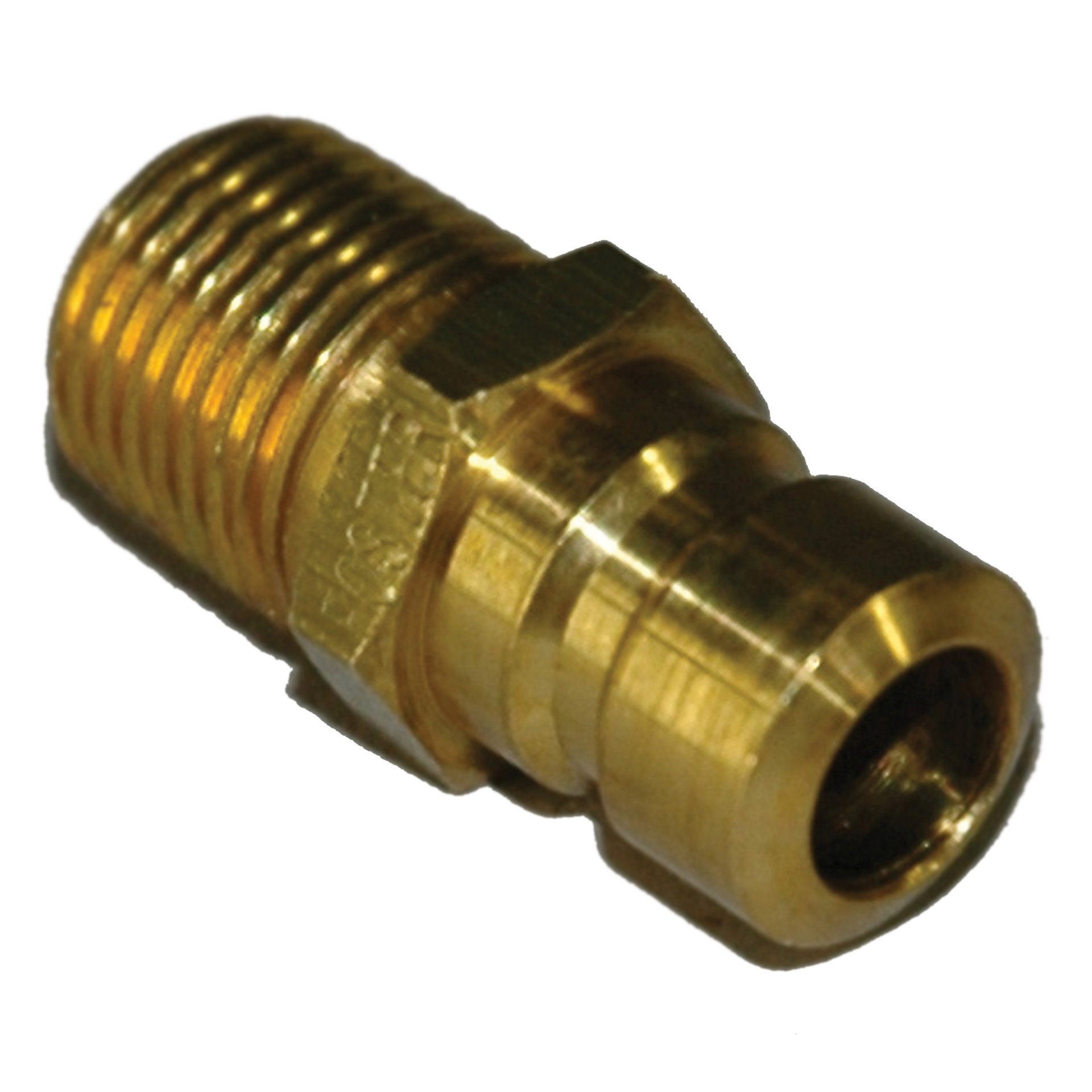 Plug, Water, 200 Series, 1/4" Passage, 1/8" NPT Male, Brass - Image 2