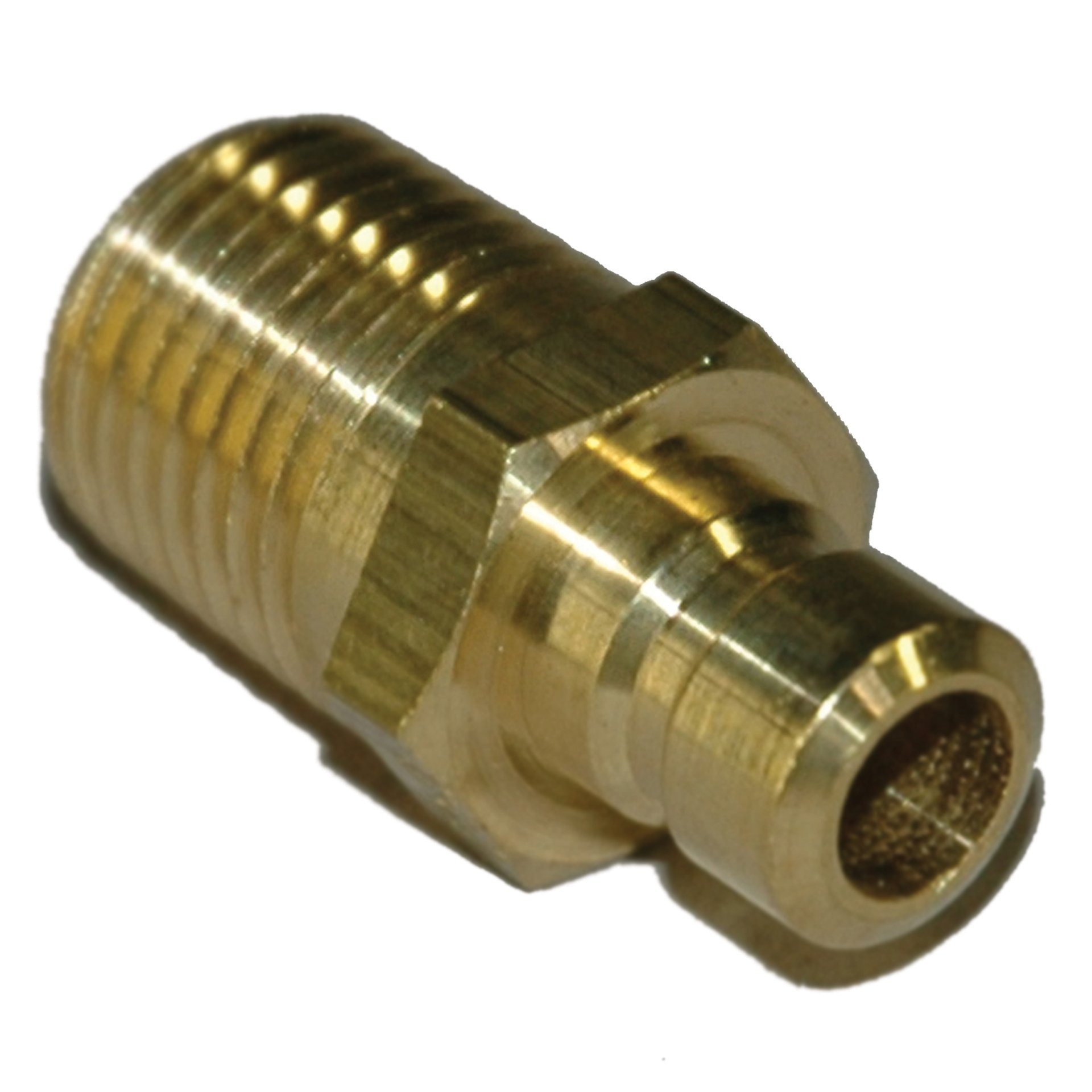 Plug, Water, 200 Series, 1/4" Passage, 1/4" NPT Male, Brass - Image 2