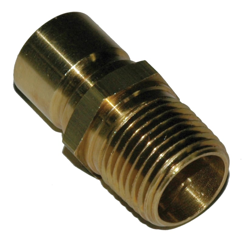Plug, Water, 500 Series, 1/2″ Passage, 1/2″ NPT Male, Brass