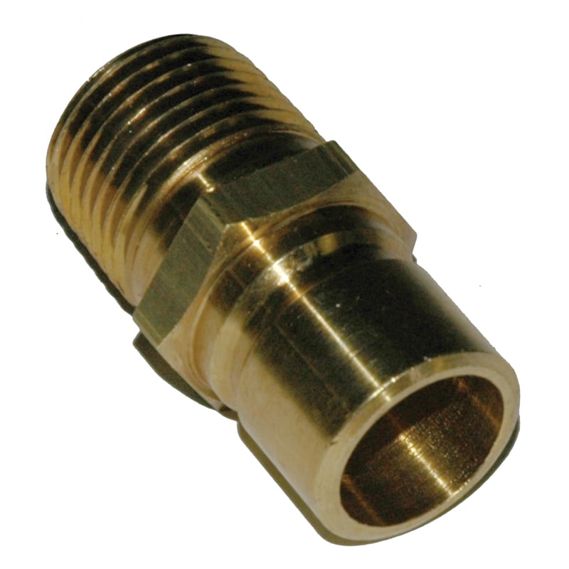 Plug, Water, 500 Series, 1/2" Passage, 1/2" NPT Male, Brass