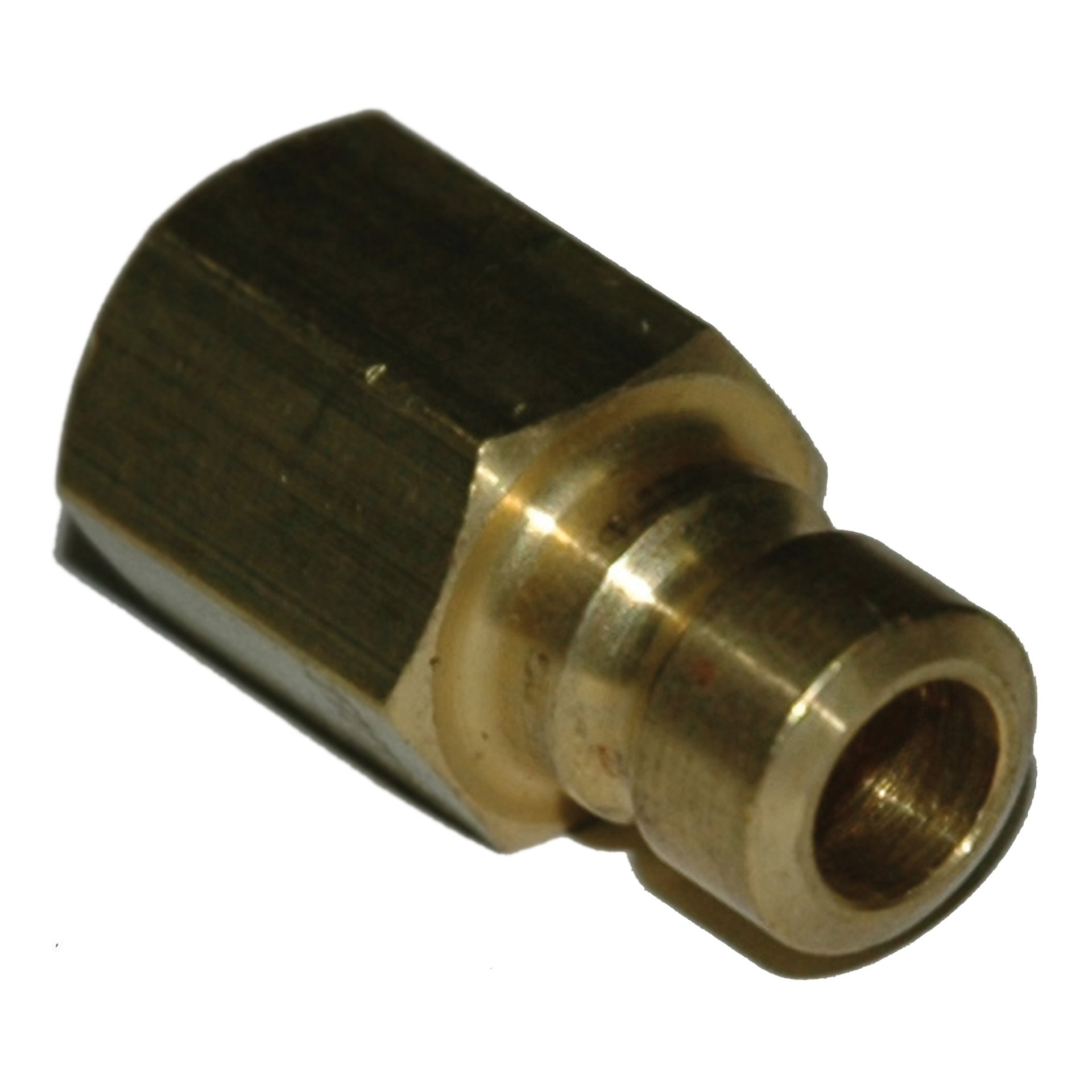 Plug, Water, 200 Series, 1/4" Passage, 1/8" NPT Female, Brass - Image 1