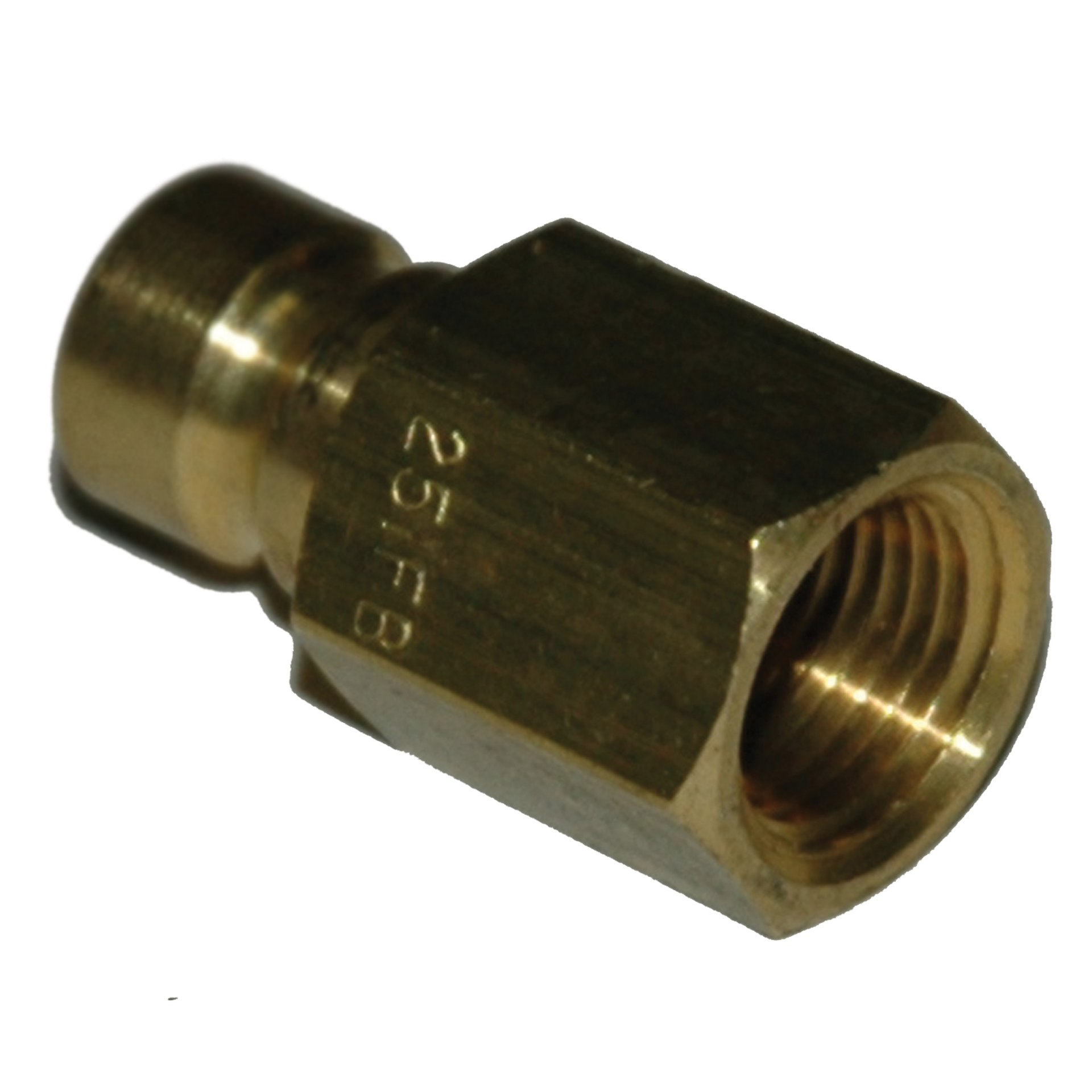 Plug, Water, 200 Series, 1/4" Passage, 1/8" NPT Female, Brass - Image 2
