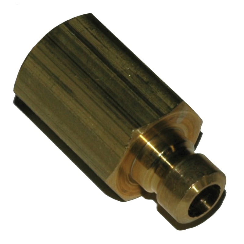 Plug, Water, 200 Series, 1/4" Passage, 1/4" NPT Female, Brass