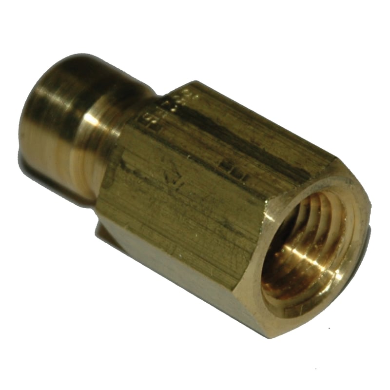 Plug, Water, 300 Series, 3/8" Passage, 1/4" NPT Female, Brass