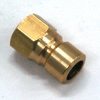 Plug, Water, 300 Series, 3/8″ Passage, 1/8″ NPT Female, Brass