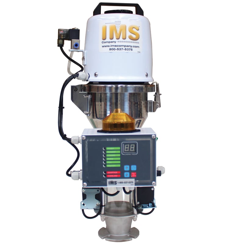 IMS Series Just-In-Time Material Loader, Model 200JT, Electric 1.4 hp Motor, Throat Mount, 450 lb/hr
