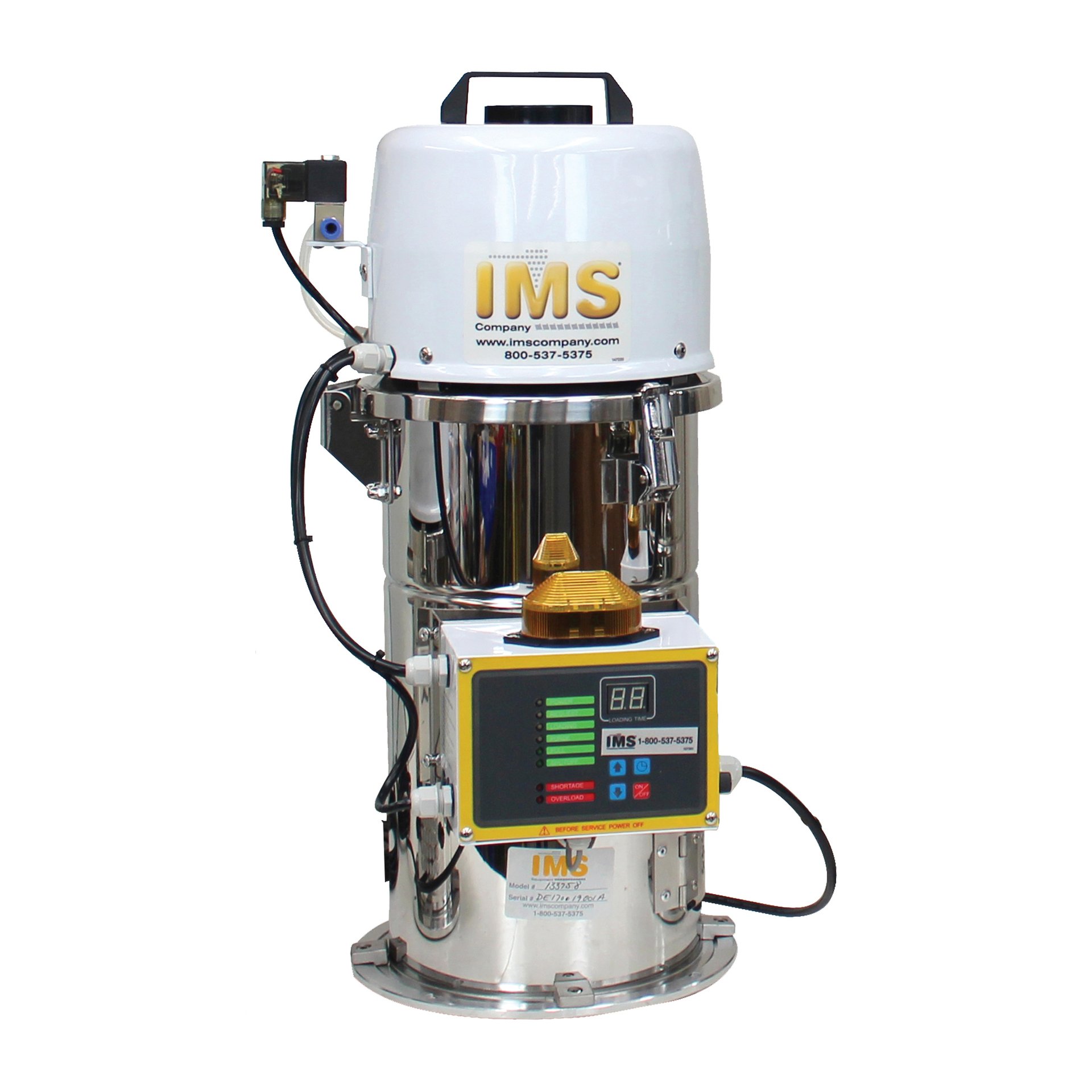 IMS Series Material Loader, Model 400, Electric 1.4 hp Motor, Hopper Mount Style, 650 lb/hr - Image 1