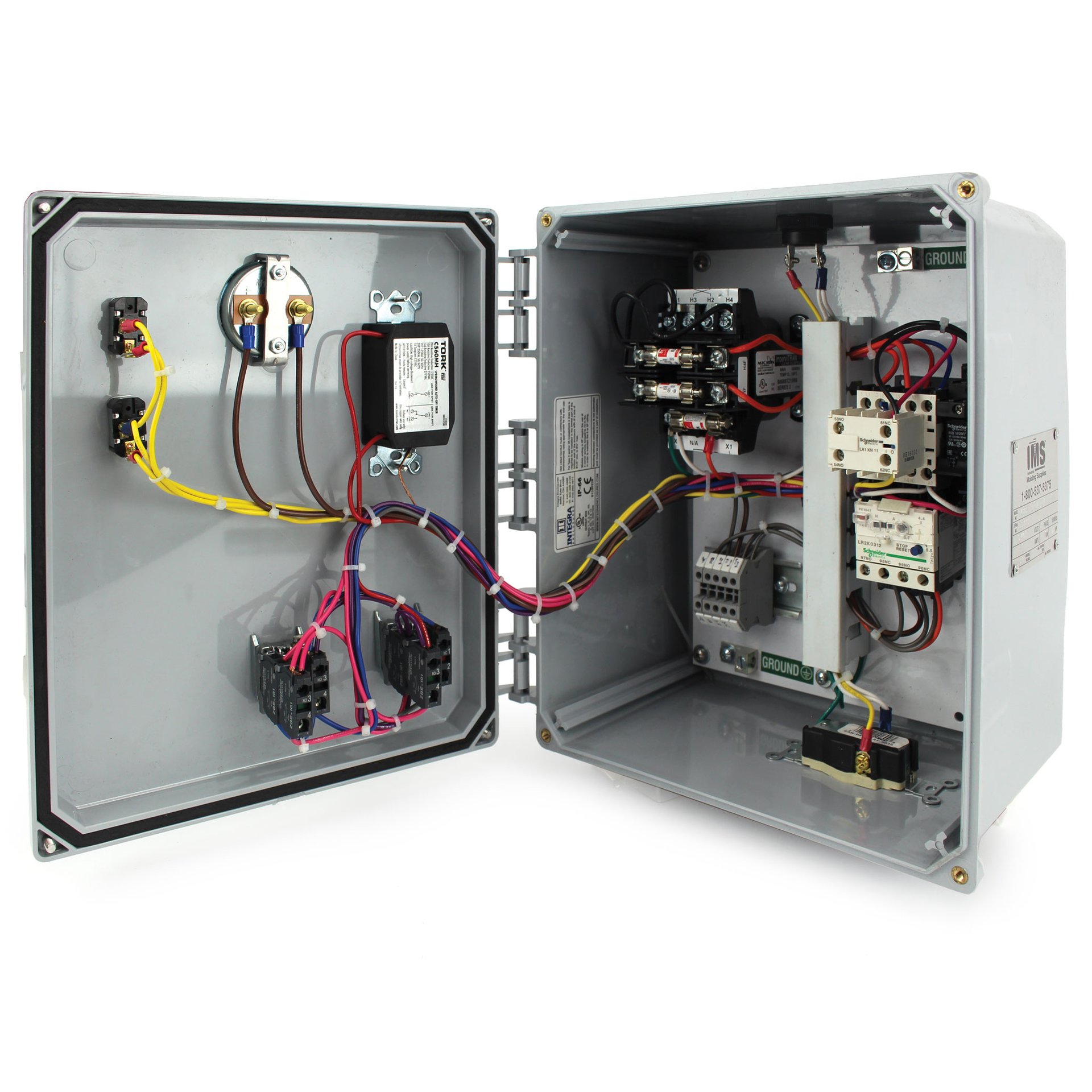 Control Panel for IMS 1-1/2 hp Drum Tumblers Prewired for 240/60/3 - Image 2