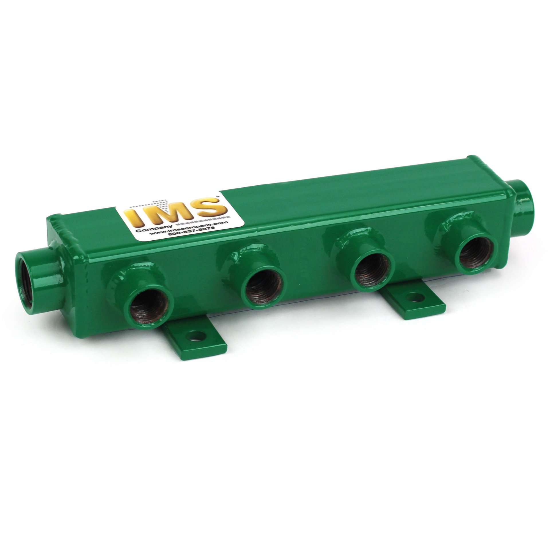 Manifold, Water, Steel, ST Series (2) 3/4" NPT Inlet/Outlet, (4) 1/2" NPT Ports, 11-1/2" OAL - Image 1