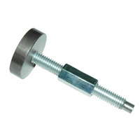 Screw, Screen Retaining, for LP288 Grinder. 1/2"-13 Thread, with Elongated Locking Nut - Image 1