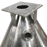 Conical Hopper, 24" Diameter with 8" x 8" Flange