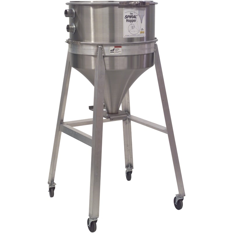 Drying Hopper, Mobile, 24″ Diameter Stainless