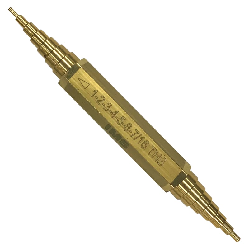 Nozzle Orifice Gauge, 1/16″ to 15/32″, Brass