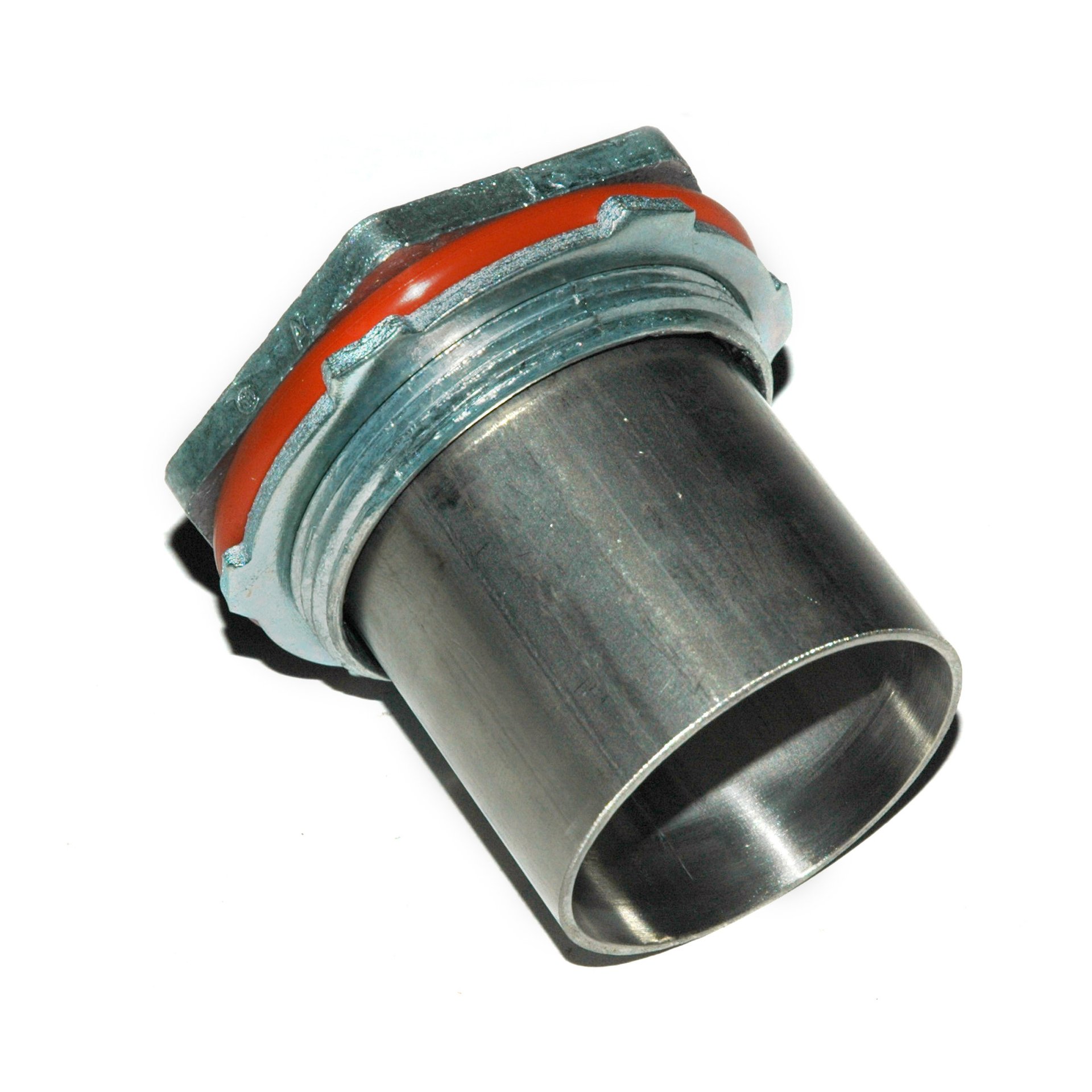 Exhaust Pipe, 2" OD, with Bulkhead Connector, O-Ring and Nut, Stainless Steel - Image 2
